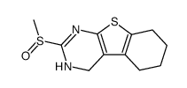 2-methylsulfinyl-3,4,5,6,7,8-hexahydro[1]benzothieno[2,3-d]pyrimidine结构式