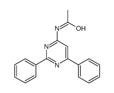 N-(2,6-diphenylpyrimidin-4-yl)acetamide结构式