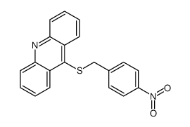 9-[(4-nitrophenyl)methylsulfanyl]acridine结构式