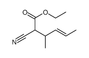 ethyl 2-cyano-3-methylhex-4-enoate Structure