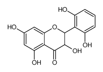 2-(2,6-Dihydroxyphenyl)-3,5,7-trihydroxy-2,3-dihydro-4H-chromen-4 -one Structure