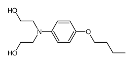 p-N,N-bis(2-hydroxyethyl)aminophenyl butyl ether Structure