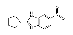 6-nitro-2-pyrrolidin-1-yl-1H-benzimidazole结构式