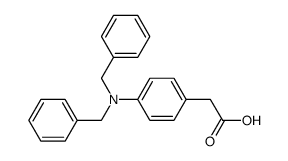 2-(4-(dibenzylamino)phenyl)acetic acid Structure