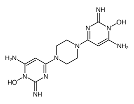 6-[4-(6-amino-1-hydroxy-2-iminopyrimidin-4-yl)piperazin-1-yl]-3-hydroxy-2-iminopyrimidin-4-amine Structure