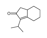 3,3a,4,5,6,7-hexahydro-1-isopropyl-2H-inden-2-one结构式