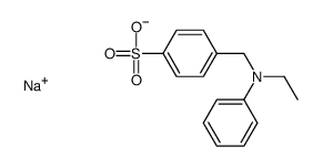 sodium 4-[(ethylanilino)methyl]benzenesulphonate Structure