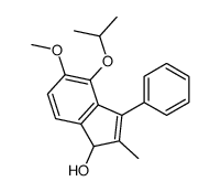 5-methoxy-2-methyl-3-phenyl-4-propan-2-yloxy-1H-inden-1-ol Structure