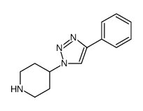 Piperidine, 4-(4-phenyl-1H-1,2,3-triazol-1-yl)结构式