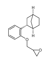 (αR,2R) (2-exo-bicyclo(2,2,1)hept-2-ylphenoxy) methyloxirane结构式