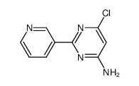6-chloro-2-(pyridin-3-yl)pyrimidin-4-amine结构式