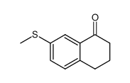 7-methylsulfanyl-3,4-dihydro-2H-naphthalen-1-one结构式