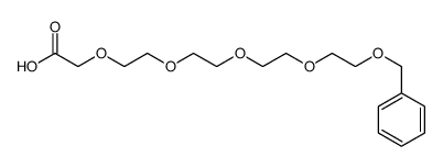 2-[2-[2-[2-(2-phenylmethoxyethoxy)ethoxy]ethoxy]ethoxy]acetic acid Structure