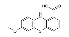 7-methoxy-10H-phenothiazine-1-carboxylic acid结构式