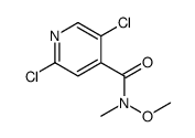 2,5-Dichloro-N-methoxy-N-methylisonicotinamide结构式