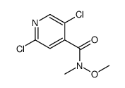 2,5-Dichloro-N-methoxy-N-methylisonicotinamide structure