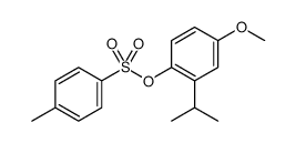 Phenol, 4-methoxy-2-(1-methylethyl)-, 1-(4-methylbenzenesulfonate) Structure