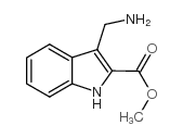 3-氨甲基-1H-吲哚-2-羧酸甲酯结构式