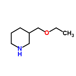 3-(Ethoxymethyl)piperidine结构式