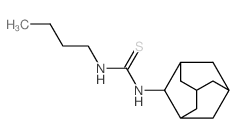 Thiourea, N-butyl-N'-tricyclo[3.3.1.13,7]dec-2-yl- Structure