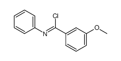 3-methoxy-N-phenylbenzimidoyl chloride结构式