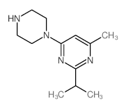 2-ISOPROPYL-4-METHYL-6-PIPERAZIN-1-YLPYRIMIDINE structure