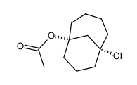 (1S,6R)-6-chlorobicyclo[4.3.1]decan-1-yl acetate结构式