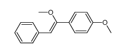 1-methoxy-4-(1-methoxy-2-phenylvinyl)benzene Structure