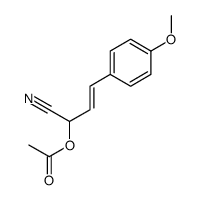 [1-cyano-3-(4-methoxyphenyl)prop-2-enyl] acetate Structure