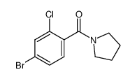 (4-bromo-2-chlorophenyl)(pyrrolidin-1-yl)methanone Structure