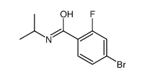 4-bromo-2-fluoro-N-isopropylbenzamide structure