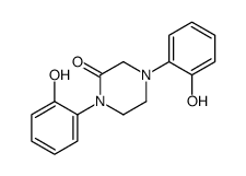 1,4-bis(2-hydroxyphenyl)piperazin-2-one结构式