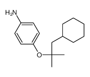 4-(1-cyclohexyl-2-methylpropan-2-yl)oxyaniline结构式