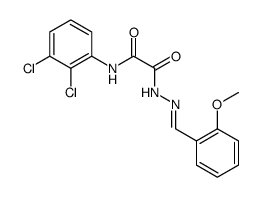 Acetic acid, 2-[(2,3-dichlorophenyl)amino]-2-oxo-, 2-[(2-methoxyphenyl)methylene]hydrazide结构式