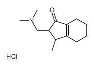 2-[(dimethylamino)methyl]-3-methyl-2,3,4,5,6,7-hexahydroinden-1-one,hydrochloride结构式