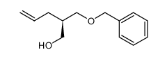 (R)-2-(benzyloxymethyl)-pent-4-en-1-ol结构式