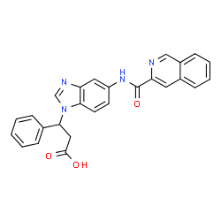 1H-Benzimidazole-1-propanoic acid,5-[(3-isoquinolinylcarbonyl)amino]--bta--phenyl-结构式