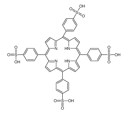 4,4',4'',4'''-(5,10,15,20-Porphyrintetrayl)tetrabenzenesulfonic a cid Structure