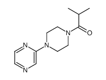 2-methyl-1-(4-pyrazin-2-ylpiperazin-1-yl)propan-1-one结构式