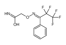 2-[(2,2,3,3,3-pentafluoro-1-phenylpropylidene)amino]oxyacetamide Structure