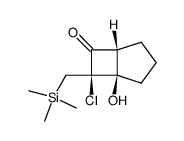 (1R,5R,7R)-7-chloro-1-hydroxy-7-((trimethylsilyl)methyl)bicyclo[3.2.0]heptan-6-one结构式