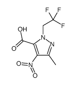 5-methyl-4-nitro-2-(2,2,2-trifluoroethyl)pyrazole-3-carboxylic acid Structure