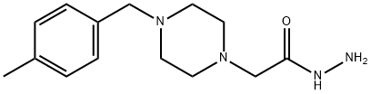 1-Piperazineacetic acid, 4-[(4-methylphenyl)methyl]-, hydrazide structure