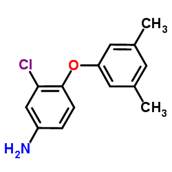 3-Chloro-4-(3,5-dimethylphenoxy)aniline结构式