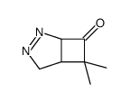 7,7-dimethyl-3,4-diazabicyclo[3.2.0]hept-3-en-6-one结构式