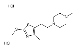 4-methyl-5-[2-(4-methylpiperazin-1-yl)ethyl]-2-methylsulfanyl-1,3-thiazole,dihydrochloride Structure