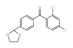 2-CHLORO-4'-(1,3-DIOXOLAN-2-YL)-4-FLUOROBENZOPHENONE picture