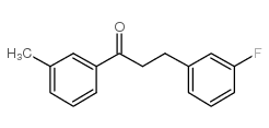 3-(3-FLUOROPHENYL)-3'-METHYLPROPIOPHENONE结构式