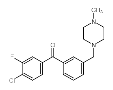 4-CHLORO-3-FLUORO-3'-(4-METHYLPIPERAZINOMETHYL) BENZOPHENONE图片