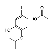 acetic acid,5-iodo-2-propan-2-yloxyphenol结构式
